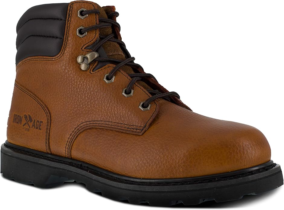Iron Age Men's Safety 6" Backhoe Electrical Hazard Steel Toe Work Boots