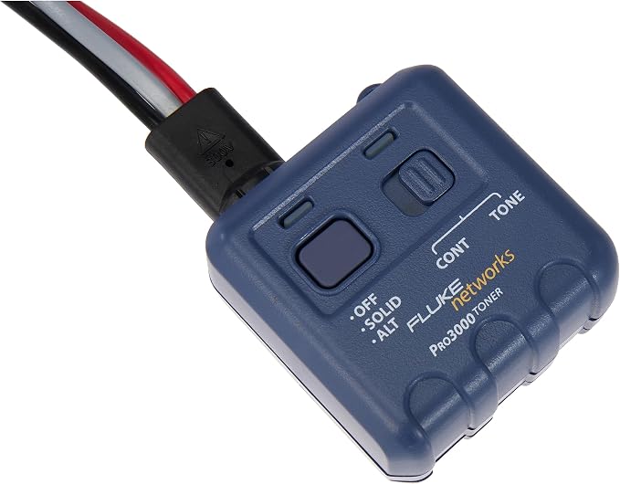 Fluke Networks 26200900 Pro3000 Tone Generator with ABN Clips and RJ11 Plug