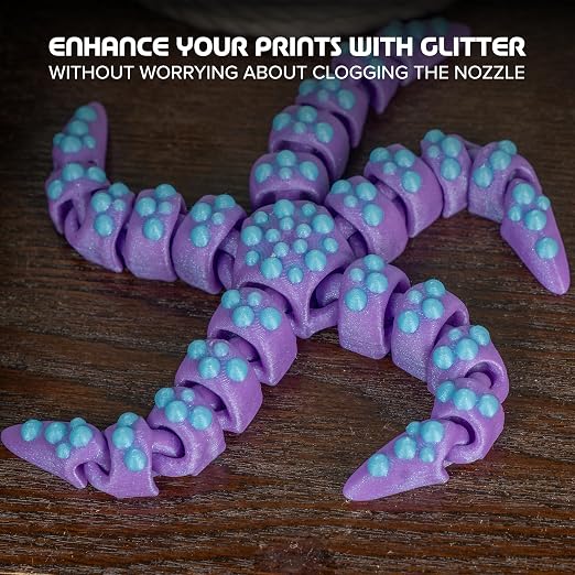 Polymaker Panchroma Celestial PLA Filament 1.75mm for 3D Printer, Purple | Neatly Wound Glitter PLA for Easy Print & Smooth Feeding, Compatible with Bambu Lab & Most 3D Printers