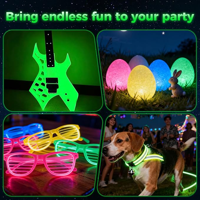 Official Creality Hyper PLA 3D Printer Filament, Glow in The Dark Filament, Luminous PLA 1.75mm, Best with UV Lamps, RFID Filament Fit Most FDM 3D Printers, 1KG Spool (2.2 lbs)