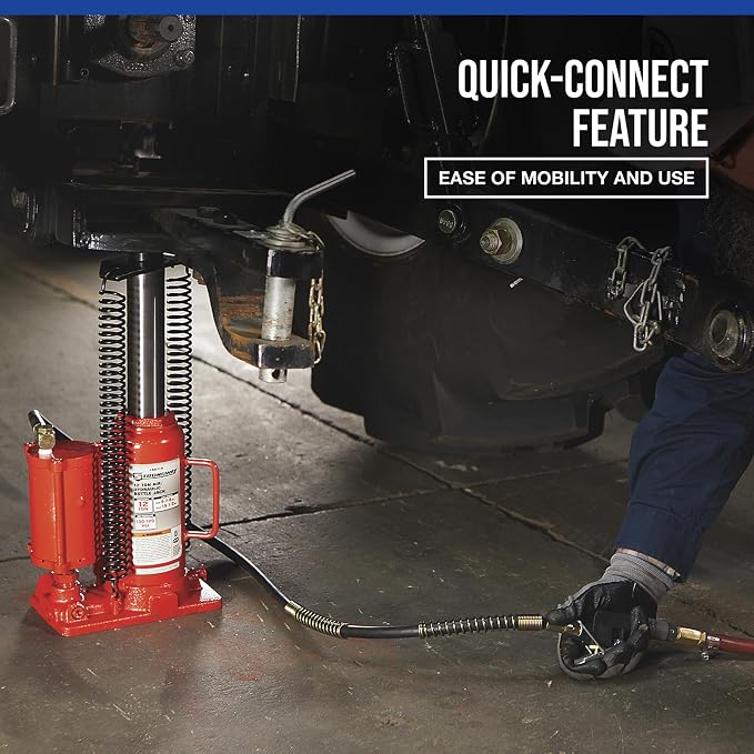 Strongway 12-Ton Air/Hybrid Jack