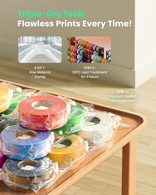 PLA Filament 1.75mm PLA 3D Printer Filament(Refill),1kg Refill for Reusable Spools(2.2lbs),Premium Quality 3D Printing Filament for Bambu lab 3D Printers,Dark Yellow