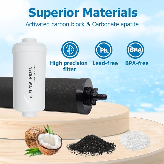 Gravity Water Filter Replacement for Berkey® BB9-2 & PF-2® Fluoride Filters | Combo Pack for Berkey Gravity Water Filter System