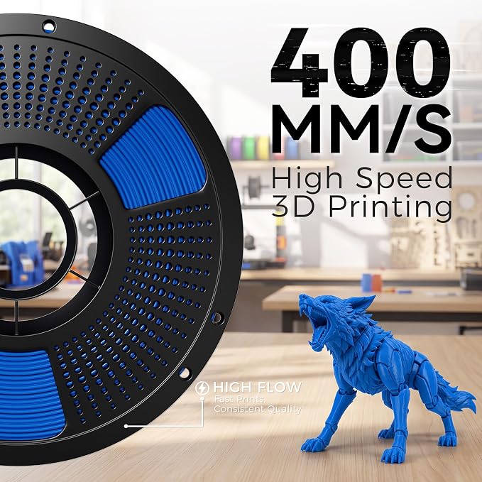 10kg PETG Filament Bundle Multicolor, PETG 3D Printer Filament 1.75mm, 1kg Spool, 10 Pack, Black+Cream White+Red+Cobalt Blue+Bamboo Green+Orange+Yellow+Iris Purple+Pink+Coffee Brown