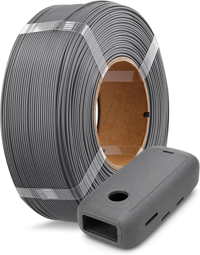 OVERTURE High Speed Refill PLA+ 3D Printer Filament 1.75mm, Upgraded Rapid PLA 2.0 with Enhanced Toughness & Stability, 1kg (2.2lb) Refilament for Bambu Lab (Space Gray)