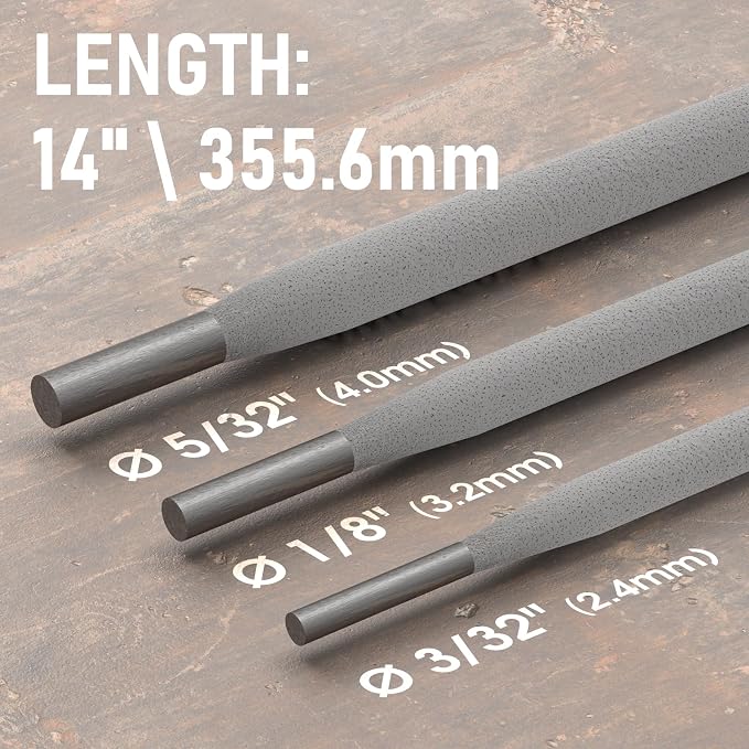 YESWELDER E6013 1/8'' 5LB Welding Rod Carbon Steel Stick Electrodes