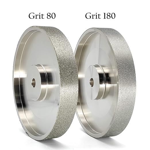 CBN Grinding Wheel 6" Dia x 1" Wide, 1/2 inch Arbor, Sharpen High Speed Steel Cutting Tools, Diamond Grinding Wheel Grit #80