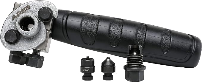 ARES 18025-3/16-Inch Double Flaring Tool - Includes Flaring Tool and Op1/Op2 Punch - Creates Double Flares on 3/16-Inch Steel, Nickel & Copper Tubing