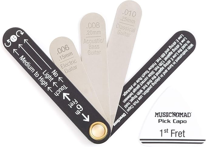 MusicNomad Truss Rod Gauge & String Action Gauge Combo Bundle (MN614)