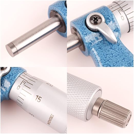 Outside Micrometer 4-5" Measuring Range,0.0001" Graduation for Machinists,Professional Precision Tool for Accurate Measurements
