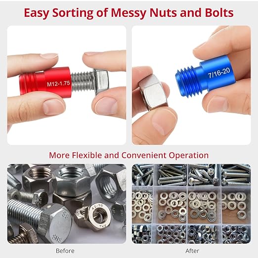 XUNTOP Precision & Machining Kit: 0-1" Digital Indicator with 90lbs Magnetic Base & 50PCS Thread Checker Set, 27SAE/23Metric,for CNC, Lathe, Auto Repair, DIY