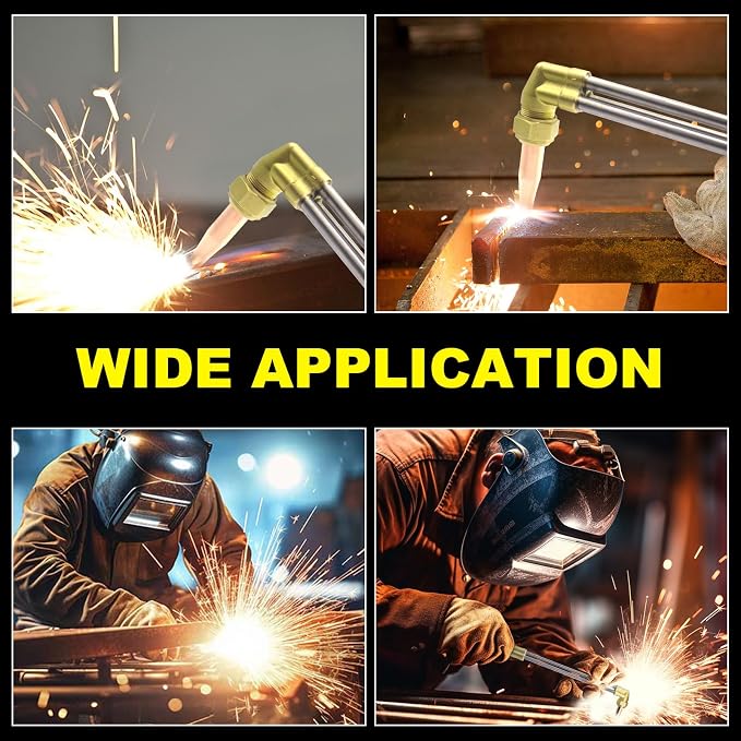 ST900FC Type Straight Cutting Torch, 21 Inch Oxygen Acetylene Cutting Torch with 1-101 Cutting Tip, Built-in Flashback Arrestors and Check Valves, Straight Cutting Outfit, 0381-1621