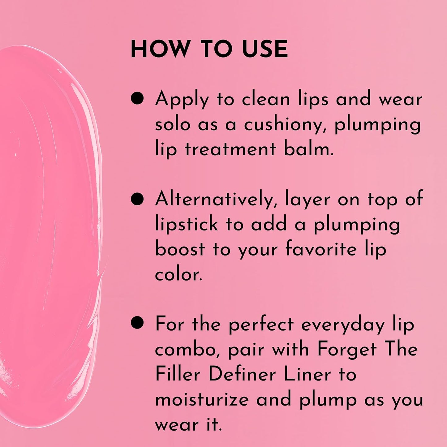 "LAWLESS Forget the Filler Lip Plumping Line-Smoothing Tinted Balm, Baby Doll, Pink, 0.09 Ounce"