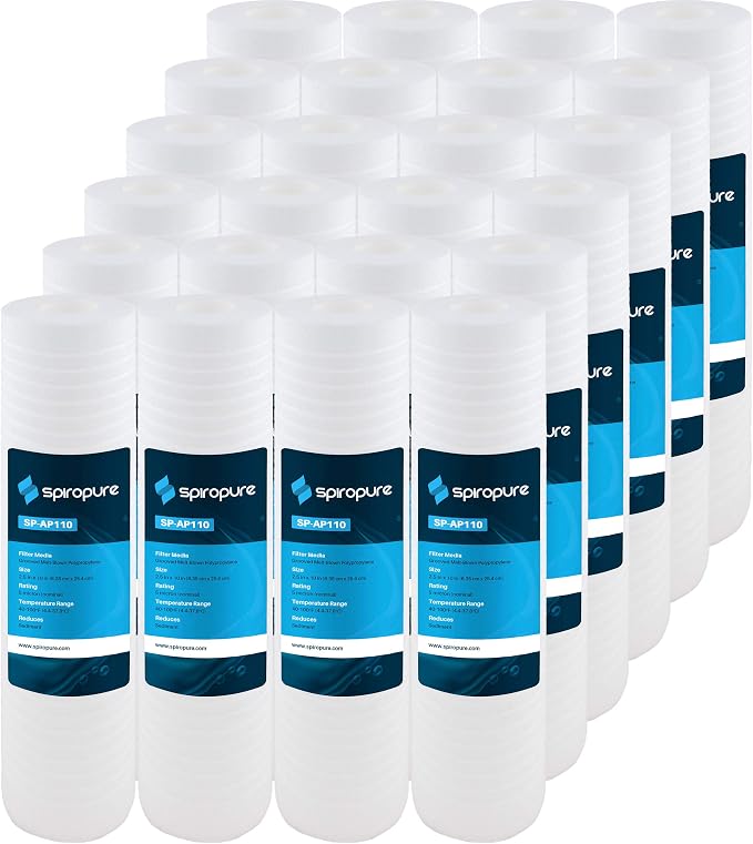 SpiroPure 10x2.5 5 Micron Sediment Water Filter SGC-25-1005 AP110 (24 Pack)