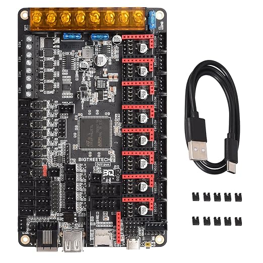 BIGTREETECH Octopus V1.1 Control Board 32Bit Silent Motherboard Support 8 Axis TMC2209 Stepper Motor Driver Compatible BTT Pi V1.2/Pi 2 to Running Klipper/Marlin for Voron 2.4/CoreXY/VZbot 3D Printer