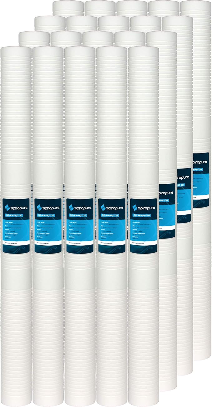 SpiroPure 30x2.5 1 Micron Sediment Water Filter SGC-25-3001 (Case of 20)