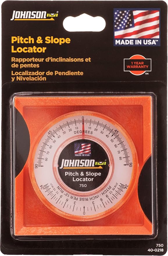 Johnson Level & Tool 750 Pitch & Slope Locator,Orange,1 Locator,(Pack of 3)
