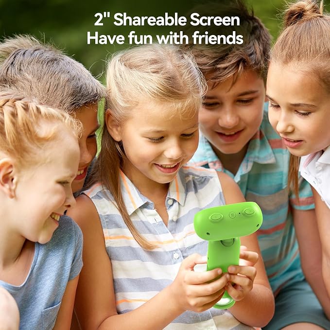 TOMLOV P30 2" HD Kids Microscope 1000X Magnification with 16MP Camera Portable Pocket Digital Magnifier Educational Science Toy for Children Age 5-12 Boys Girls Classroom Home Outdoor Exploration