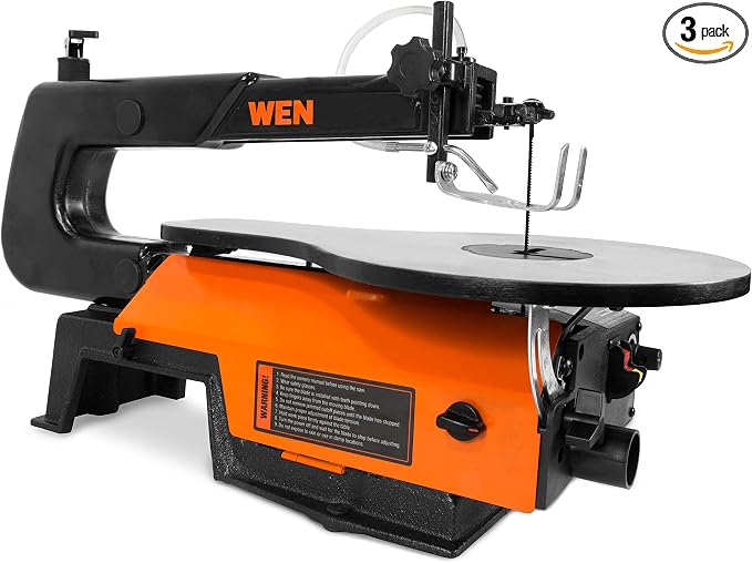 WEN 3922 16-inch Variable Speed Scroll Saw with Easy-Access Blade Changes