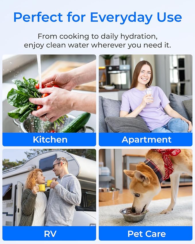 [Original] Waterdrop CFF-01 Water Filter Replacement for Waterdrop WD-CTF-01/CTF-02, NSF/ANSI 42&372 Certified, 5-stage Water Filter, Reduces Heavy Metals, Bad Taste and Up to 99% of Chlorine