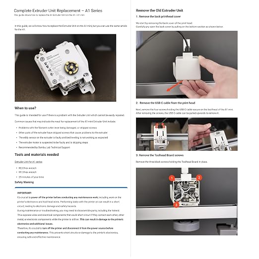 ENOMAKER Bamboo Lab A1 Mini,A1 Extruder Unit,with Hardened Steel Dual Gear,Filament Cutter&Motor,Complete Toolhead Extruder Assembly Replacement Parts,High Extrusion Force,Anti-Slip for Tough Filament