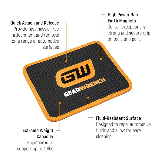 GEARWRENCH 10" X 8" High Strength Magnetic Tool Mat | GWMAGMAT108