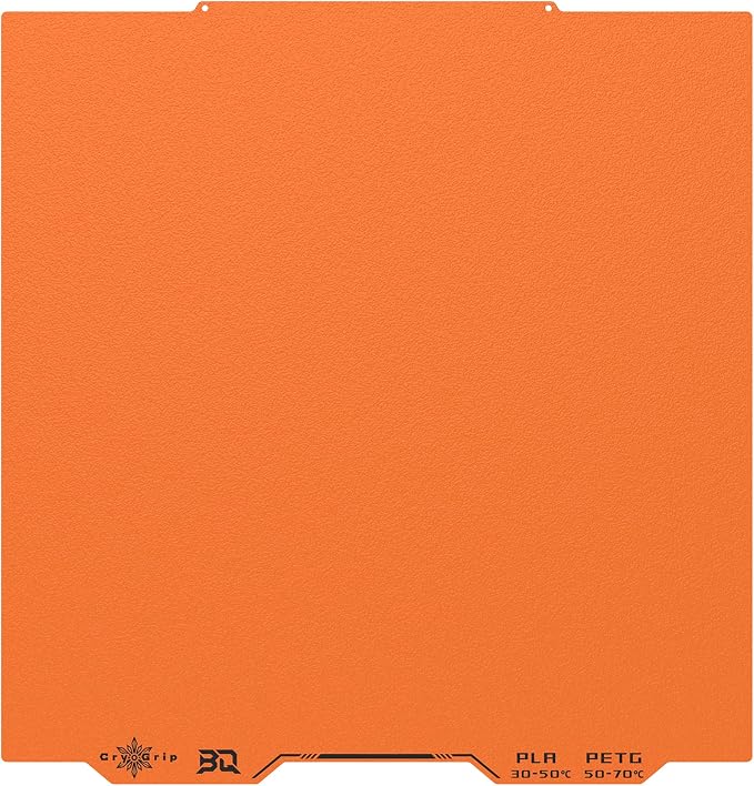BIQU Cryogrip Pro Frostbite Matte Orange Cold Build Plate for Prusa XL 3D Printer 365x380.75MM Double-Sided Upgrade Room Temperature Print Removable Surface Platform