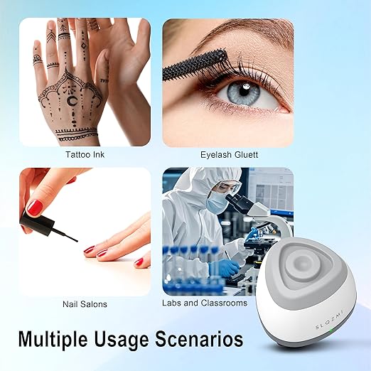 Mini Vortex Mixer, Nail Polish Shaker, Paint Shaker & Paint Mixer for Gel Polish, Acrylic Paints, Eyelash Adhesives, Tattoo Ink, Lab Vortex Mixer for Centrifuge Tubes and Test Tubes (Grey)