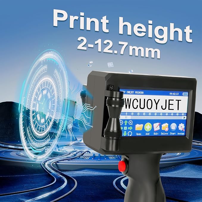 Handheld Printer Ink Original Solvent Fast-Drying 42ML Black Ink Replacement for H760 Handheld Inkjet Printer Ink Cartridge