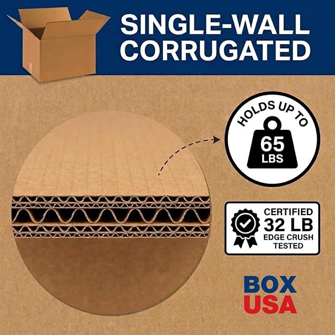 AVIDITI 14 x 10 x 10 Corrugated Cardboard Boxes, Medium 14"L x 10"W x 10"H, Pack of 25 | Shipping, Packaging, Moving, Storage Box for Home or Business, Strong Wholesale Bulk Boxes, Kraft
