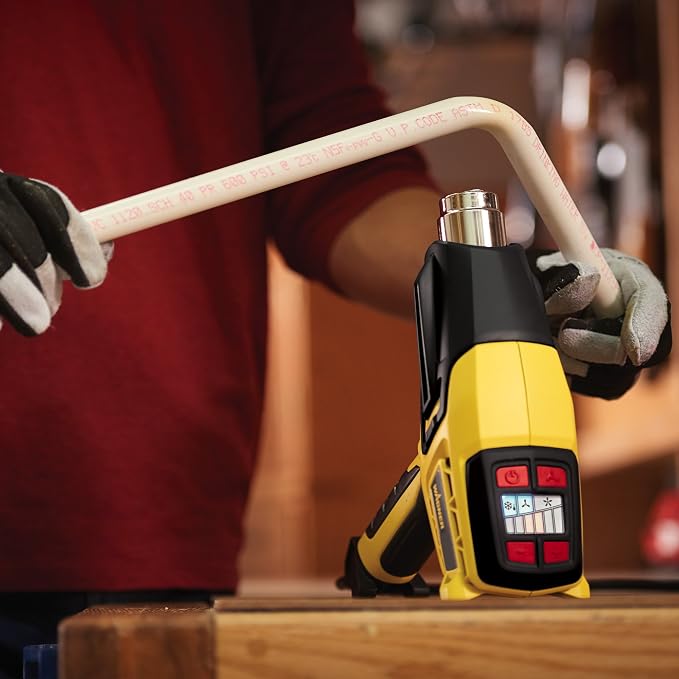 Wagner Spraytech 0503063 FURNO 500 Variable Temp Heat Gun, 2 Nozzles & 12 Temperature Settings Ranging 150°F-1200°F, Electric Heat Gun for Paint Removal, Bending PVC, Crafts and More (Pack of 3)