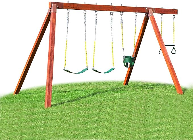 BeneLabel Heavy Duty Swing Hangers with Bearings - Set of 6 Stainless Steel 304 Hardware for Wood & Metal Beams - Ideal for Hanging Hammocks, Yoga Swings, Porch Swing - 1500LB Capacity - 7" x M2/5"