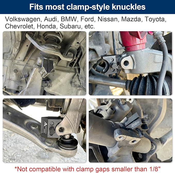 Universal Suspension Strut Spreader Tool - Heavy Duty Dual-End Strut Removal & Lower Ball Joint Separator, Eliminates Hammering Damage on VW Audi BMW Ford