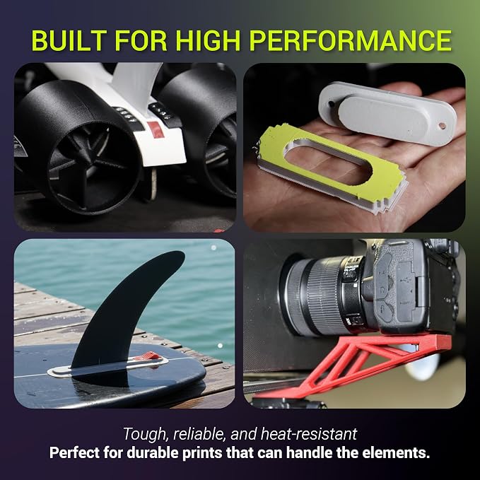 Polymaker Fiberon Red PET-GF15 3D Printer Filament 1.75mm 1KG, 15% Glass Fiber Reinforced, High Strength & Heat Resistance, Ideal for Automotive, Industrial & Functional Parts, AMS Compatible
