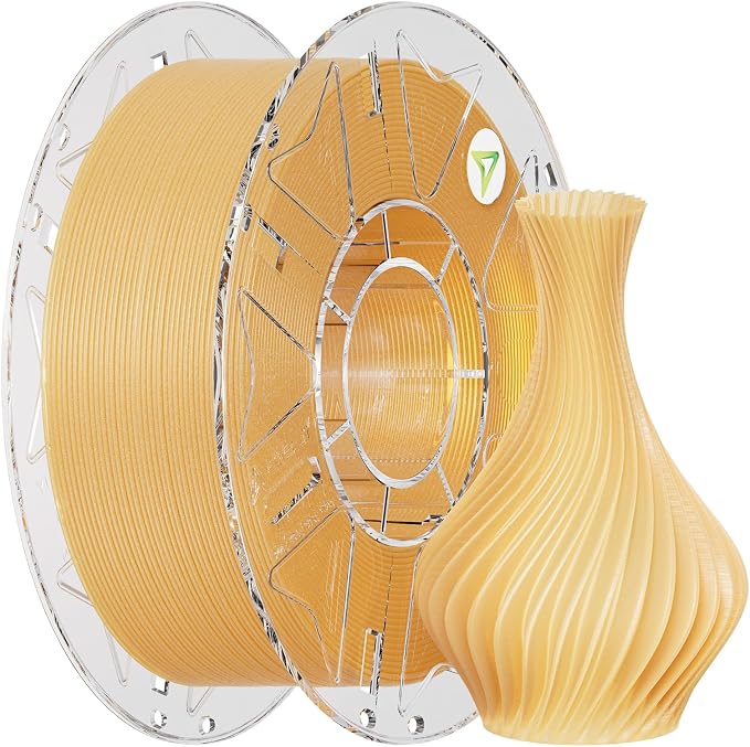 Creality Hyper PLA Galaxy Filament 1.75mm 1KG, Starry Sparkle PLA 3D Printer Filament with RFID, Designed for High Speed 30-600mm/s, Cosmic Shine for Artistic and Decorative Prints (Stardust Yellow)