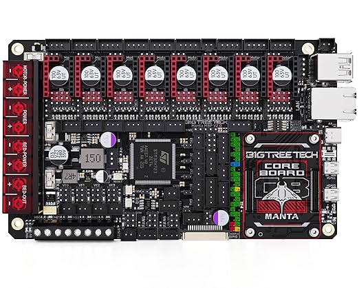 BIGTREETECH Manta M8P V2.0 Integrated Control Board 32Bit Running Klipper with CB1, High Speed 3D Printer Motherboard, Compatible TMC5160T Plus,TMC5160,TMC2209,TMC2240 Stepper Driver (Without CB1)