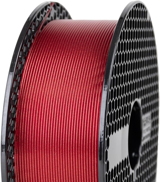 Prusament Premium PLA Galaxy Red 1.75mm 1kg 3D Printer Filament | PLA filament with ±0.02 mm precision, low warping, and reliable, tangle-free printing for beginners and professionals.