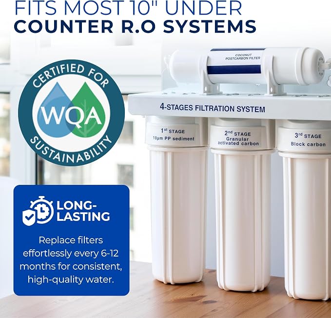 IPW Industries Inc. | Complete Reverse Osmosis Water Filter Replacement Kit for Krystal Pure KR15 - Membrane Filter, Carbon Block Filters, Polypropylene Sediment Filter for Efficient Water Filtration