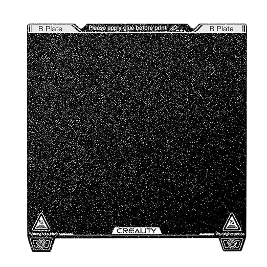 Creality K1 Texture PEI Build Plate Kit, Flexible Spring Steel Platform with Texture PEI Surface and Magnetic Base Sheet Kit for K1, Ender 3 S1/Pro, Ender 3 V3 SE, Ender 5 S1 3D Printer 235x235mm