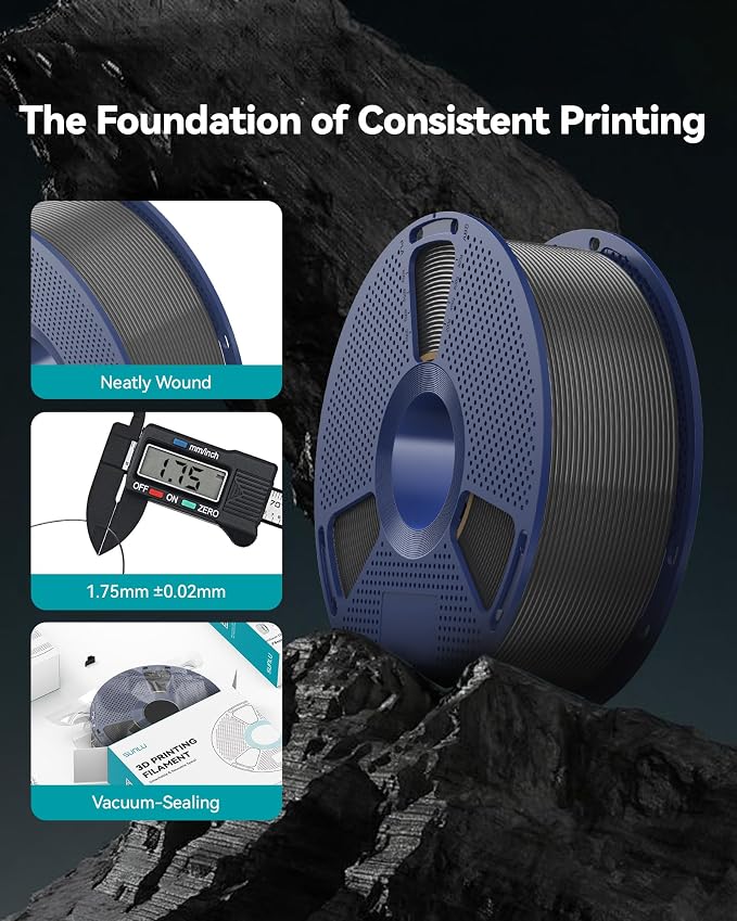 SUNLU PETG Filament, High Strength PETG 3D Printer Filament 1.75mm, Dimensional Accuracy +/- 0.02mm, 1KG (2.2lbs), Lavender Purple
