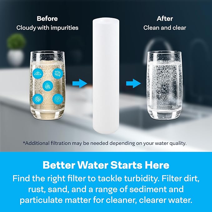 SpiroPure 10x2.5 10 Micron Spun Sediment Water Filter SDC-25-1010 (24 Pack)