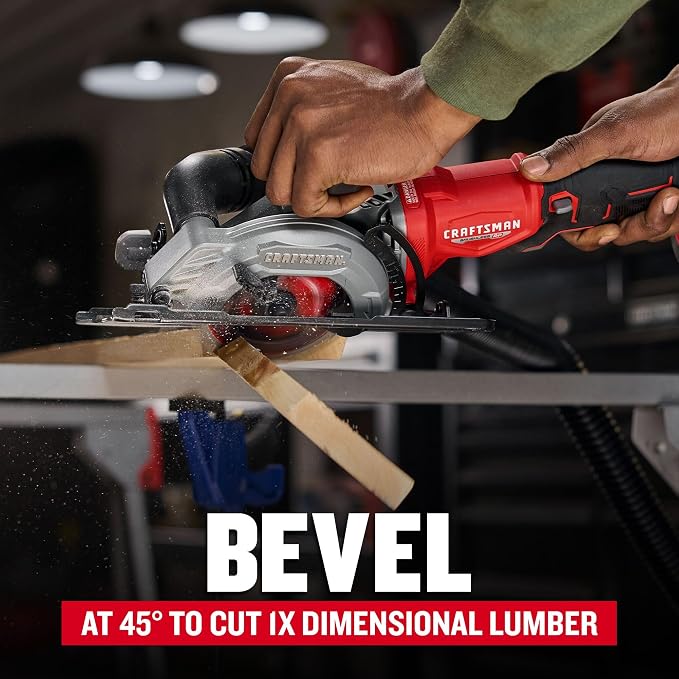 CRAFTSMAN V20 4-1/2 Inch Cordless Circular Saw, Bare Tool Only (CMCS405B)