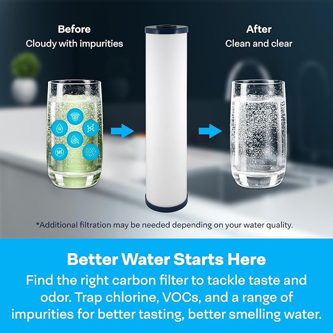 SpiroPure SP-CC1-20BB 20x4.5 Catalytic Carbon Water Filter Cartridge