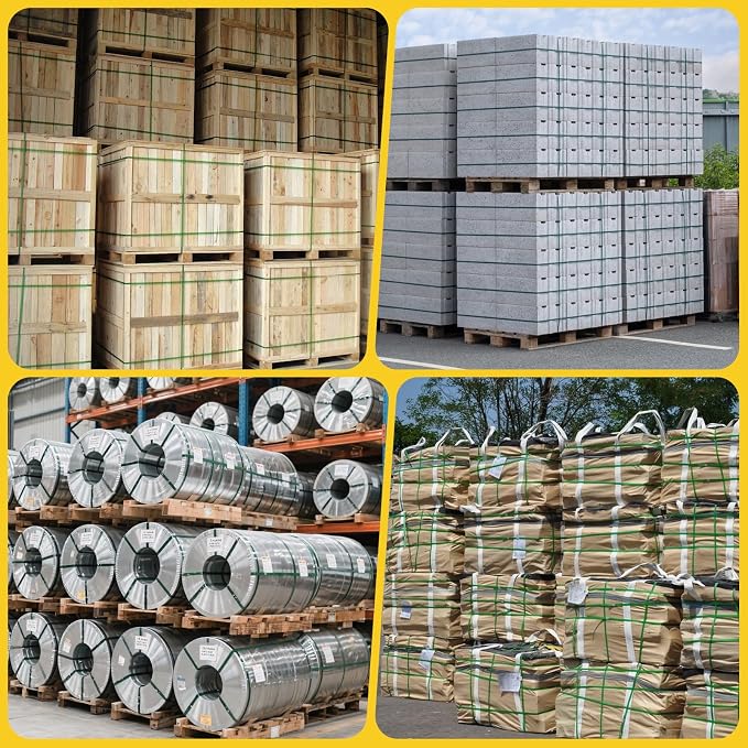 Banding Strapping Kit, 5/8” x 1000’ Heavy Duty Pallet Strapping Kit >1500lbs Tensile Strength, Includes Banding Tool Tensioner & Sealer, 200 Metal Seals, Corner Protectors & Dispenser Box