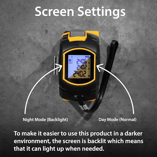3 in 1 Digital Laser Tape Measure | Laser Level Crosshairs | 130ft/40m Laser Distance + 16ft/5m AutoLock Tape | Backlit LCD Display (Ft/Inch/M/mm & Fractions)