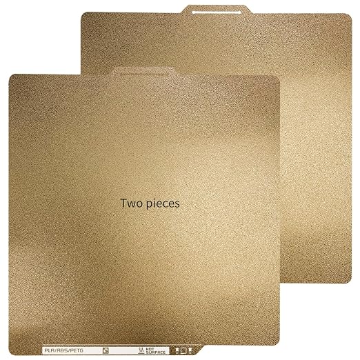Upgraded 2 Packs Compatible with Bambu Lab X2D X1 X1C P1P P1S P2S A1 PEI Build Plate with Identification Code Double Sides Fine Powder Textured Flexible Removal Spring Steel Sheet, 257x257mm