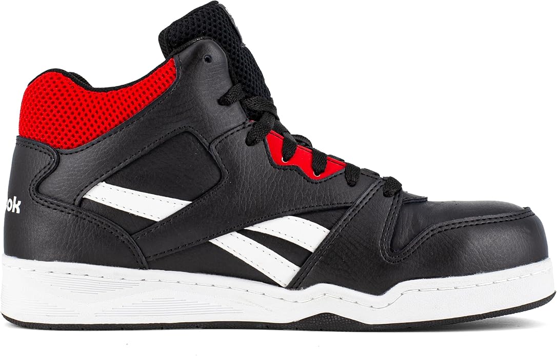 Reebok Work Mens's BB4500 Work High Top Sneaker Black/Red 11.5 X-Wide
