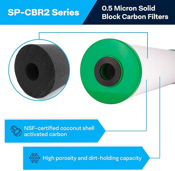 SpiroPure 20x4.5 NSF Carbon Water Filter CBC20-BB 155312-43 SMCB-4520 (4)