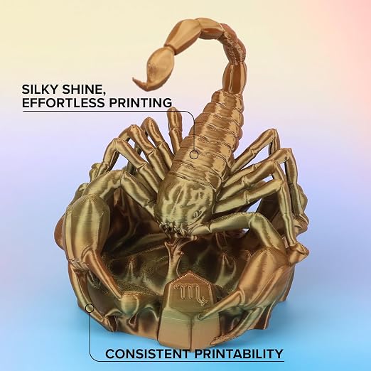 Polymaker Panchroma Gradient Silk PLA Filament 1.75mm, 1kg, Earth | Neatly Wound, High-Gloss Finish PLA, Easy Print & Smooth Feeding, Compatible with Bambu Lab & Most 3D Printers