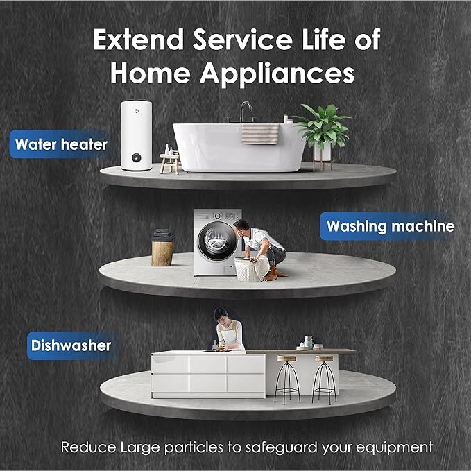 Waterdrop WF99 Whole House Sediment Water Filter, Compatible with Pentair Pentek DGD-5005, GE® GXWH40L, GXWH35F, Culligan® RFC-BBSA, 3M® Aqua-Pure® AP810, 5 Micron, Pack of 2